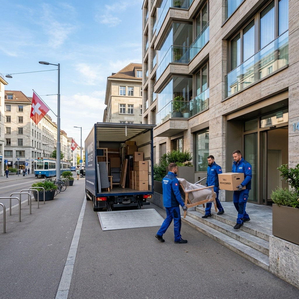 Professionelles Umzugsteam in Zürich